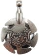 Clover Yarn Cutter Pendant Antique Silver 1 pack of 1 Skein