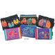 Laurel Burch Cosmetic Bag Zipper Top Assortment 9 inch X1 inch X6 inch Feline Prints