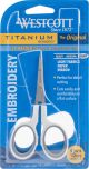 Westcott Titanium Straight Embroidery Scissors 4 inch 