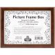 Sudberry House Mahogany Picture Frame Box 8.25 Inch X6.25 Inch X2.75 Inch Design Area 5 Inch X7 Inch