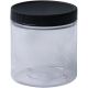 Jacquard Empty Wide Mouth Plastic Jar 8oz Clear