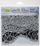 CrafterS Workshop Template 6 Inch X6 Inch Crazy Waves