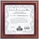 Sudberry House Mahogany Carols Fancywork Box 9.5 Inch X9.5 Inch X2.75 Design Area 7 1 Per 2 Inch X7 1 Per 2 Inch