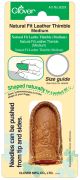 Clover Natural Fit Leather Thimble Medium