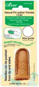 Clover Natural Fit Leather Thimble Large