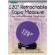 Sullivans Retractable Tape Measure 120 Inch Purple