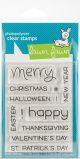 Lawn Fawn Clear Stamps 3 Inch X4 Inch Happy Happy Happy