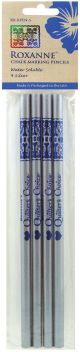 Roxanne Water Soluble Chalk Marking Pencils 4 Per Pkg Silver