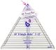Marti Michell 12 inch 60 Degree Triangle Ruler 3 To 12 Inches Finished