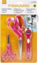 Fiskars Fabric Craft Sewing Fashion Starter Set 3pcs Rotary Cutter And 2 Pair Of Scissors