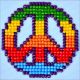 Diamond Dotz Square Diamond Art Kit 3 inch X3 inch Peace Ma