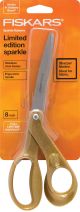 Fiskars Premier Bent Sparkle Scissors 8 Inch Gold 1 pack of 1 piece