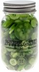 Buttons Galore Button Mason Jars Greenery