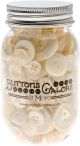 Buttons Galore Button Mason Jars Antique White