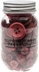 Buttons Galore Button Mason Jars Merlot