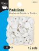Dritz Plastic Snaps Size 20 12 Per PkgWhite Heart W Shiny Finish