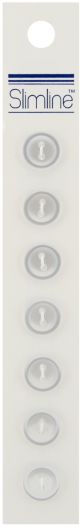 Slimline Buttons Pearl 2 Hole 7 16 inch 7 Per Pkg