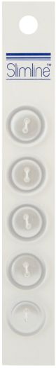 Slimline Buttons Pearl 2 Hole 3 4 inch 5 Per Pkg
