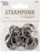 Blumenthal Steampunk Buttons Antique Silver Compass
