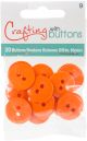 Blumenthal Small Color Buttons 20 Per Pkg Orange 5per8 Inch