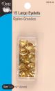 Dritz Eyelets 1 4 inch 15 Per Pkg Brass
