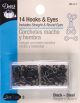 Dritz Hooks and Eyes Size 3 14 Per PkgBlack