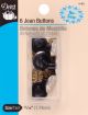 Dritz No Sew Jean Buttons 11 16 inch 6 Per Pkg Nickel