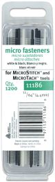 Avery Fasteners Micro Stitch Fastener Refills 4.4mm White and Black 1 200 Per Pkg