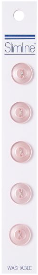 Slimline Buttons Series 1 Pink 2 Hole 1 2 inch 5 Per Pkg