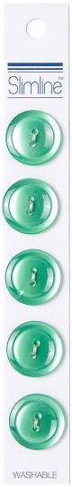 Slimline Buttons Series 1 Light Green 2 Hole 3 4 inch 5 Per Pkg