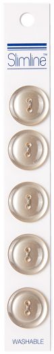 Slimline Buttons Series 1 Tan 2 Hole 3 4 inch 5 Per Pkg
