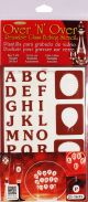 Over N Over Reusable Stencils 5 InchX8 Inch Reverse Letters