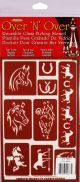 Over N Over Reusable Stencils 5inchesX8inchesHorses