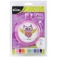 Bucilla My 1st Stitch Mini Counted Cross Stitch Kit 3 inch Round Owl 14 Count