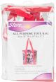 Innovative Home Creations All Purpose Clear Tote Bag Red 19 Inch X14 Inch X6 Inch