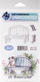 Art Impressions Watercolor Cling Rubber Stamps Bench