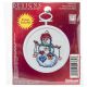 Janlynn Mini Counted Cross Stitch Kit 2.5 inch Round Starry Snowman 18 Count