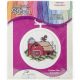 Janlynn Mini Counted Cross Stitch Kit 2.5inches RoundBarn 18 Count