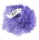 Faux Fur Pom With Loop Purple