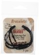 Silkies Rope Bracelets 7.75 Inch 3 Per Pkg Black