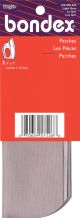 Bondex Iron On Patches 5 inch X7 inch 2 Per Pkg Light Gray