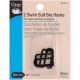 Dritz Swimsuit Bra Hook 3 4inches Wide 2 Per PkgBlack