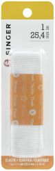 Singer Woven Pajama Elastic 1 inch X1.25yd White