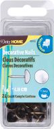 Dritz Home Decorative Nails 7 16 inch 24 Per Pkg Antique Brass Hammered Head