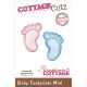 CottageCutz Mini Die Baby Footprints 1.3Inch X1.1Inch