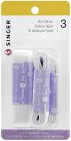 Singer Quick Drying Polyester Elastic 3 Per Pkg White