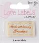Blumenthal IronOn Lovelabels 4 Per PkgMade With Love By Grandma