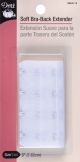 Dritz Soft Bra Back Extender 3 inch White 4 Hooks