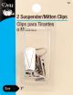 Dritz Suspender and Mitten Clips 1 inch 2 Per Pkg Nickel
