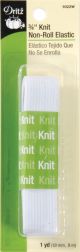 Dritz Non Roll Knit Elastic 3 4 inch X1yd White